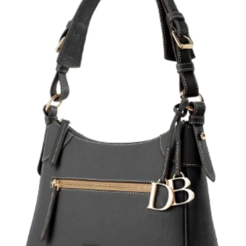 Dooney & Bourke Gold Logo Medallion Bag Charm - Picture 2 of 7
